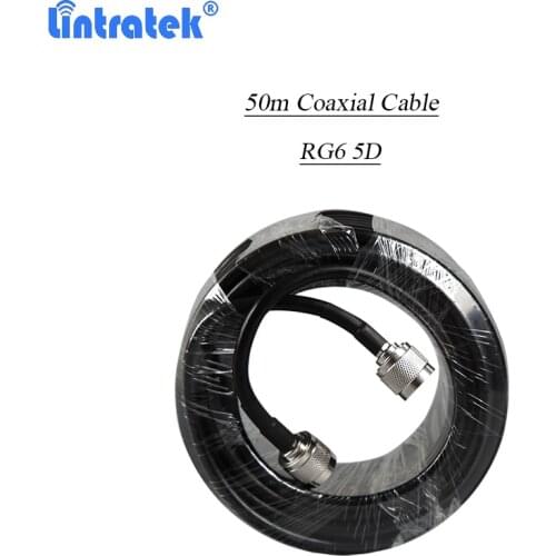 50 Meters High Quality N Male To N Male 50ohm RG6 5D Coaxial Cable For 2G 3G 4G Signal Booster Mobile Phone Repeater Amplifier