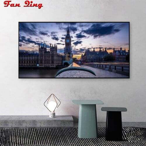 5D Diamond Painting London Big Ben Landscape Handmade DIY Diamond Painting Embroidery Cross Embroidery