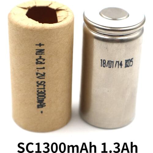 SC1300mAh 1.3Ah power tool nickel-cadmium power battery 10-15C high-rate discharge battery wholesale