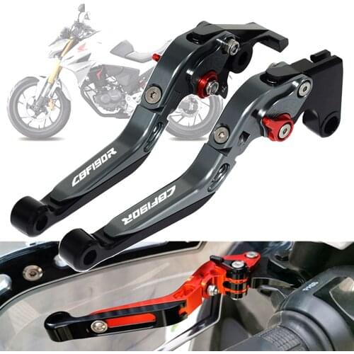 For Honda CBF190R CB190R CBR190 CNC Aluminum Adjustable Foldable Extending Brake Clutch Levers Grip Motorcycle Accessories