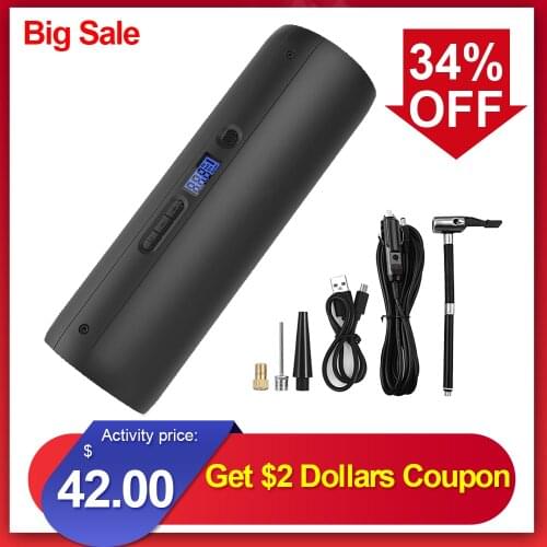 Tyre Inflator Cordless Portable Compressor Digital Car Tyre Pump 12V 150PSI Rechargeable Air Pump for Car Bicycle Tires Balls