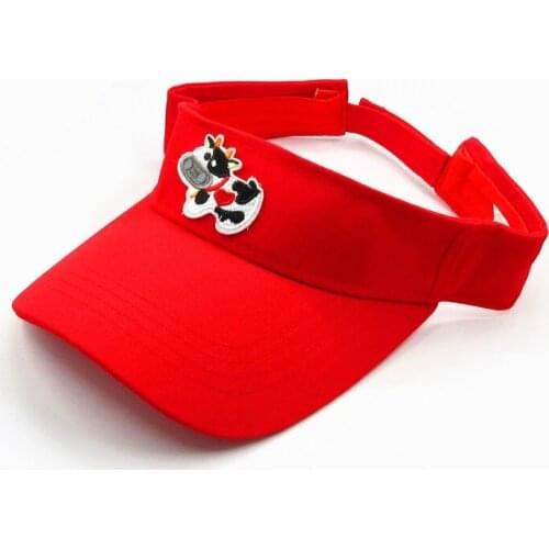 2020 Cotton Cow Animal Embroidery Visors Baseball Cap Adjustable Snapback Cap for Men and Women 151