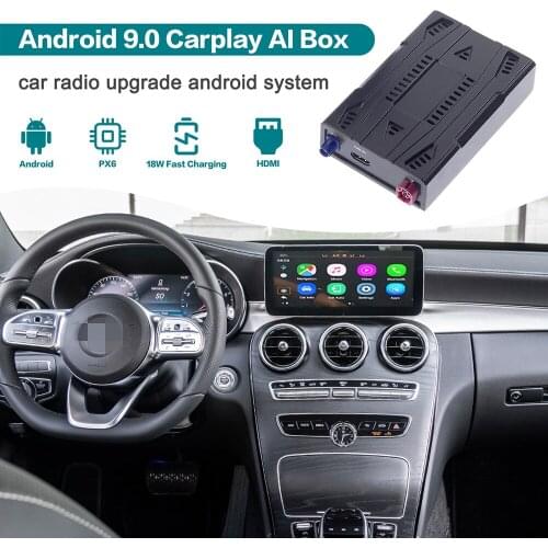 For Mercedes-Benz C-lass W204 W205 2019+ Carplay AI Box Radio Upgrade Android 9 Car Multimedia Player For Apple Carplay TV Box