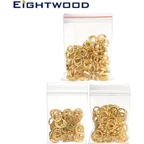 Eightwood RF SMA Nut Washer SMA Female Gold plated Antenna Aerial Mount Accessory for SMA Female Connector