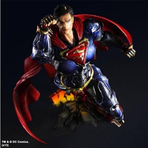 Play Arts 25cm Superman Super Hero Action Figure Toys