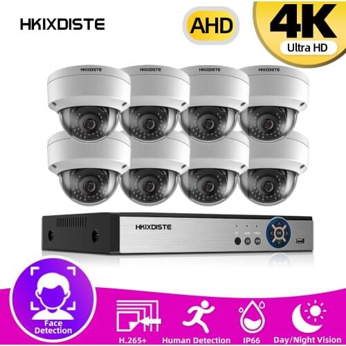 H.265+ 8CH 4K Ultra HD CCTV DVR Kit 8.0MP Explosion Proof Home Security Camera System IP66 Waterproof P2P Video Surveillance Set