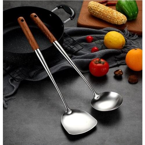 Stainless Steel Cooking Kitchen Tools Shovel Soup Spoon Kitchen Accessories Kitchenware