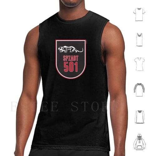 Spzabt 501 Unit Insignia Tank Tops Vest Cotton Tiger Tank Fibel Wwii Panzer Panther Kingtiger Manual Transmission Iv Achtung