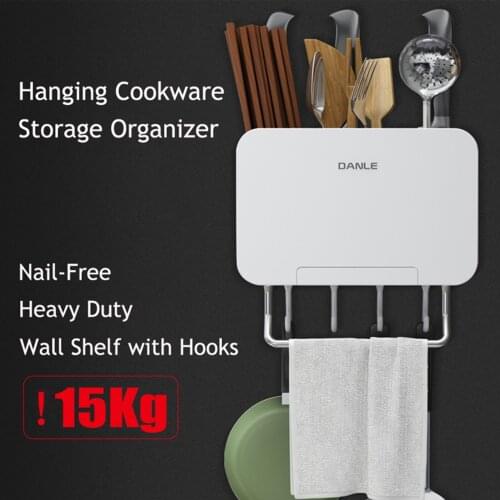 Wall Mounted Kitchen Cutter Saddle Multi-function Drainage Chopsticks Basket Plastic Chopsticks Cage Storage Holders