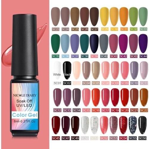 Матовые гель-лаки для ногтей NICOLE DIARY China At AliExpress