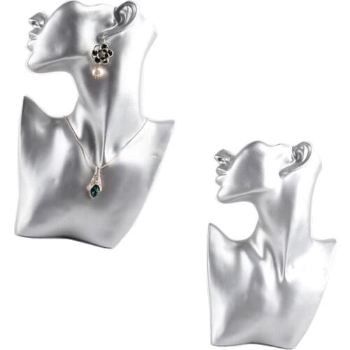 Necklace Chain Pendant Jewelery Bust Shop Retail Display Earrings Holder