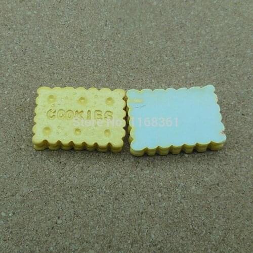 Resin black light yellow biscuit 24mm Cabochons Jewelry Fit Mobile Phone Hairpin Headwear DIY Accessories B103-8