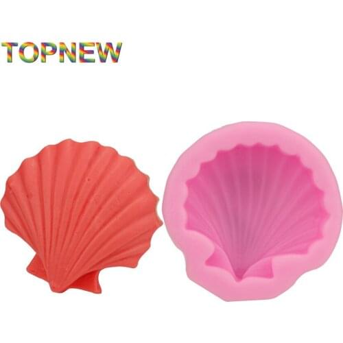 Seashell Silicone Mold Chocolate Candy Handmade Soap Mould DIY Fondant Cake Decorating Tool 2952