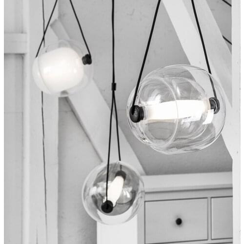 Nordic designer modern minimalist restaurant bar art creative model room dessert shop coffee shop glass chandelier