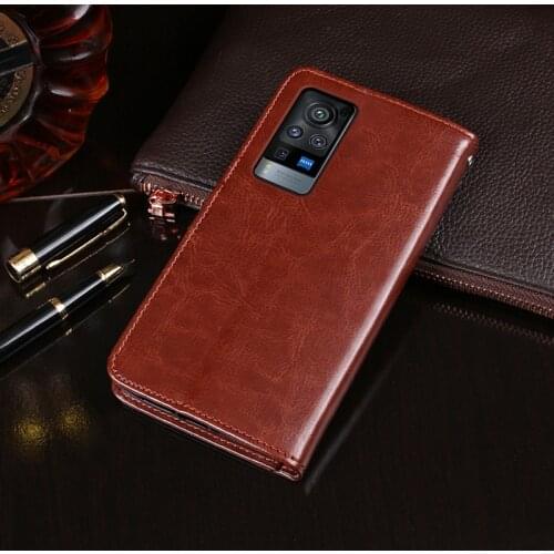 Vivo X60 Pro Case 6.56" Flip Wallet Business Leather Fundas Phone Case Vivo X60 Pro 5G Cover Capa with Card Holder Accessories