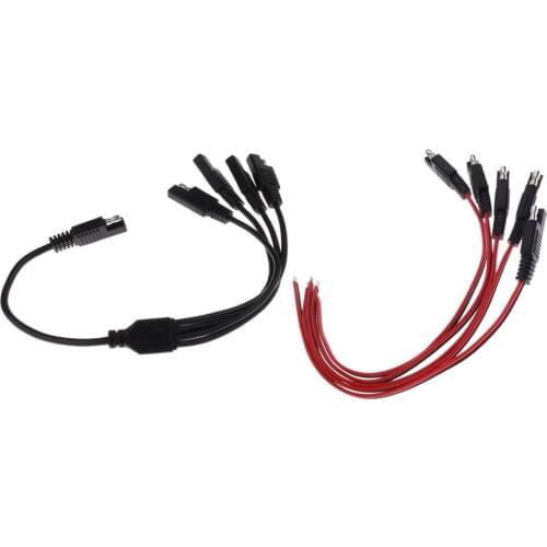 High Quality SAE Power Extension Cable Connector 1 to 4 + Quick Connecting Plugs