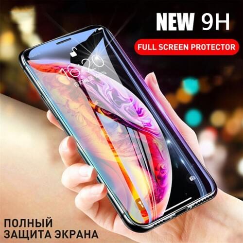 Tempered glass for iphone 6 6S plus protective film for iphone X XR XS MAX 7 8 phone screen protector on glass 5 5S SE 5C 4 4s
