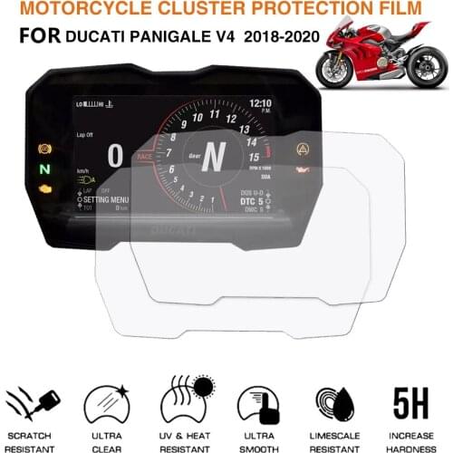 For DUCATI PANIGALE V4 18 Streetfighter V4 20 TPU Motorcycle Cluster Scratch Protection Film Screen Protector Decal Stickers
