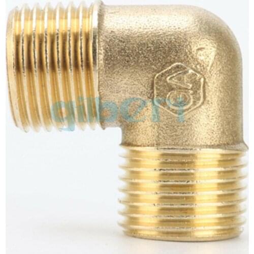 1/2" BSPP Male Elbow Brass Pipe Adapter Coupler Fitting Connector Connection