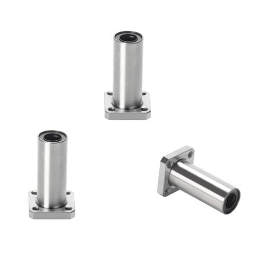 1Pcs LMK16UU Standard Type Linear Bushing 16mm CNC Linear Bearings With Squre Flange For Rods Liner Rail Linear Shaft Parts