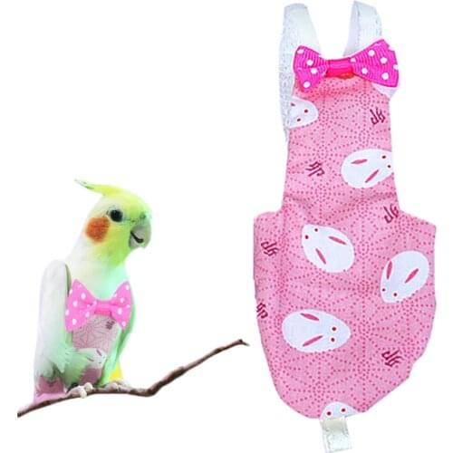 1PCS Bird Parrot Diaper Creative Washable Breathable Parrots Nappy Bird Flight Suit Pet Birds Feces Pocket for Pets Accessories