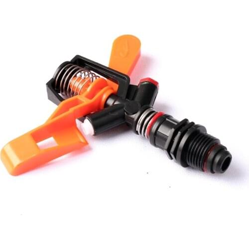 12pcs DN15 Impact Sprinkler 360 Degree Rotation Sprinkler Garden Irrigation Rocker Double Nozzle Lawn Watering Nozzle