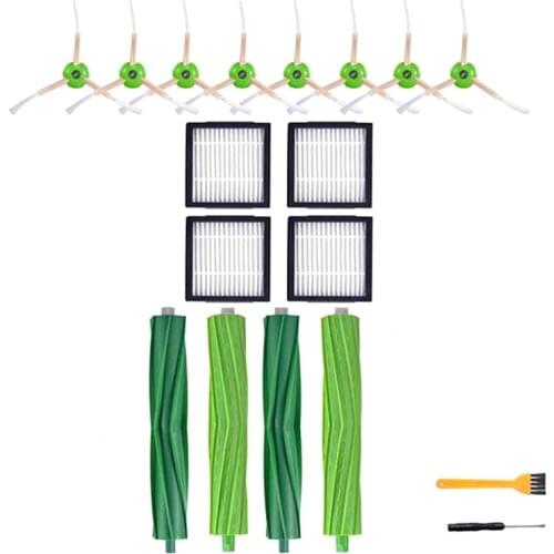 14PCS Rolling Brush Hepa Filter Side Brush for IRobot Roomba I7 E5 E6 I Series Robot Vacuum Cleaner Replacement