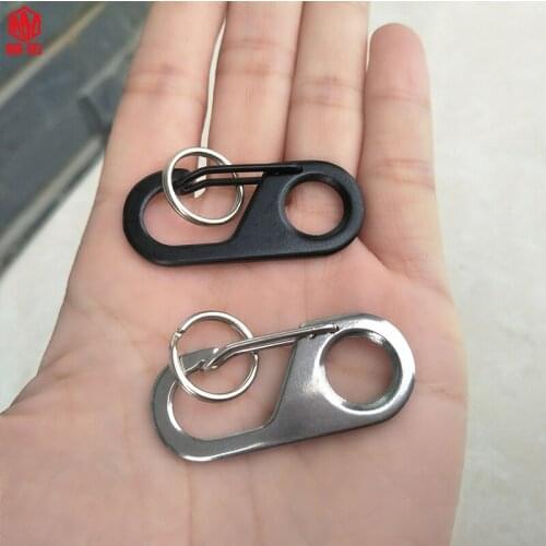 2PCS Hot Sale!!! Mini Carabiner EDC Gear Snap Hook Outdoor Survival Keychain Pocket Keychain