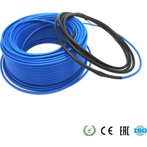220V 20W/m Constant Power Heating Snow Melting Cable Under Tile Laminate Floor Heating Cable