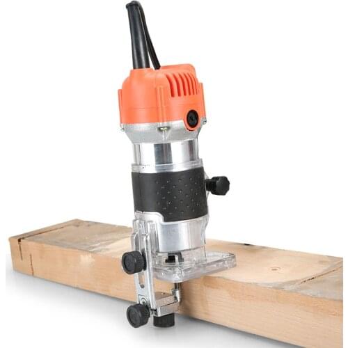 650W 30000rpm Woodworking Electric Trimmer Wood Milling Engraving Slotting Trimming Machine Hand Carving Machine Wood Router