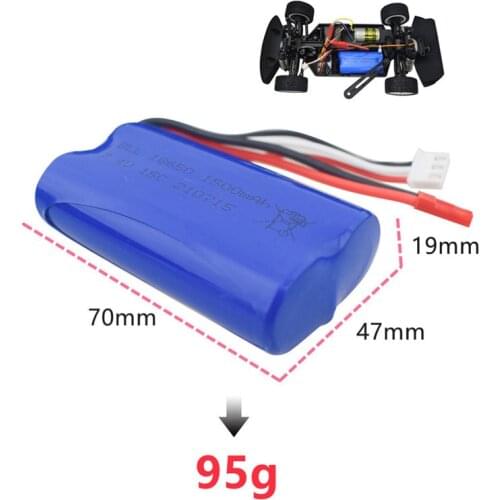 7.4V 1500mAh Battery For UD1601 UD1602 SG1603 SG1604 1: 16 4WD High Speed Drift Car Parts