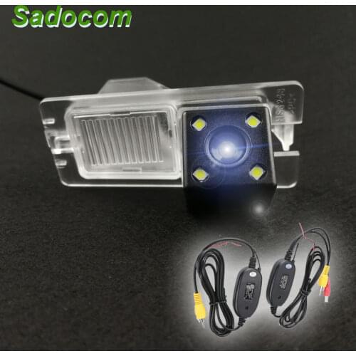 HD Car CCD 4LEDS Night Vision Backup Rear View Reversing Camera Waterproof Parking For Ssangyong Rexton Kyron Korando Actyon