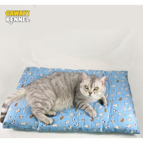 CAWAYI KENNEL Dog Cooling Mat Pet Ice Pad Teddy Mattress Pet Cool Mat Bed Cat Summer Keep Cool Ice Silk Cooling Dog Mat for Dogs