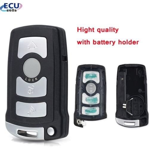 4 Button Fob Car Key Case For BMW 7 Series E65 E66 E67 E68 745i 745Li 750i 750Li 760i Remote Key With Small Key