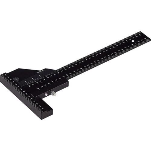 Woodworking multi-function ruler Aluminum T-shaped ruler Woodworking ruler Multi-function measuring rule Caliper