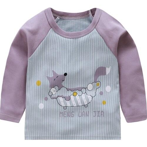 Childrens Long Sleeve T-Shirt Tops Kids Big Child Autumn Winter Undershirt Toddler Girl Shirts Girls Tops Christmas Clothing