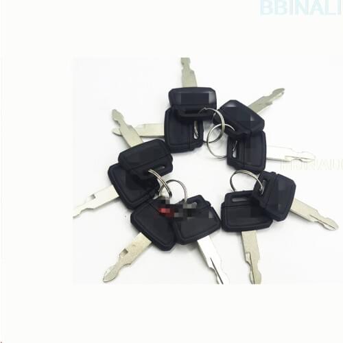 For Kobelco 60 75 130 200 210 250 260 350-8-6E Excavator Key car door lock side door catch Ignition start Excavator Accessories