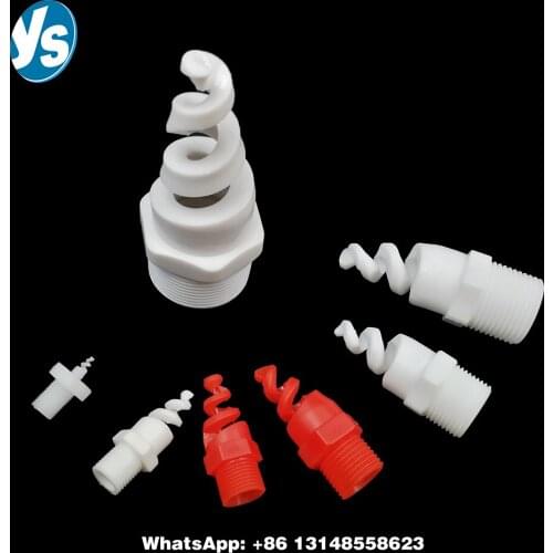 1/8'' Male Thread Full Cone Spiral Jet Nozzle Ceramic SPJT Atomizing Sprinkler Nozzles Turbine Whirl Jet Hollow Cone Nozzles