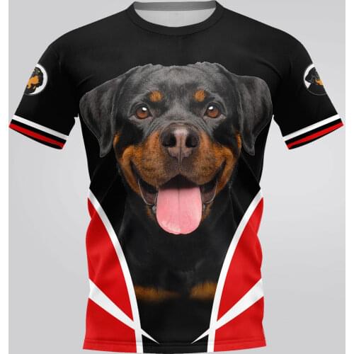 PLstar Cosmos Rottweiler 3D Printed t-shirt Harajuku Streetwear T shirts Hip hop Men For Women Short Sleeve style-1