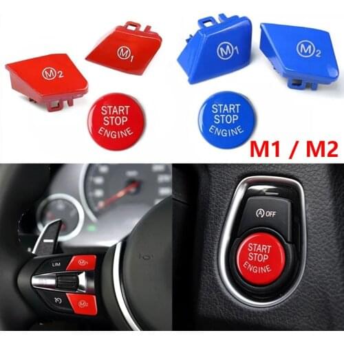 Car Steering Wheel M1 M2 Mode Button With Start Engine Switch Button For BMW M3 M4 M5 M6 X5M X6M F10 F15 F16 F30 F34 F36 M Sport