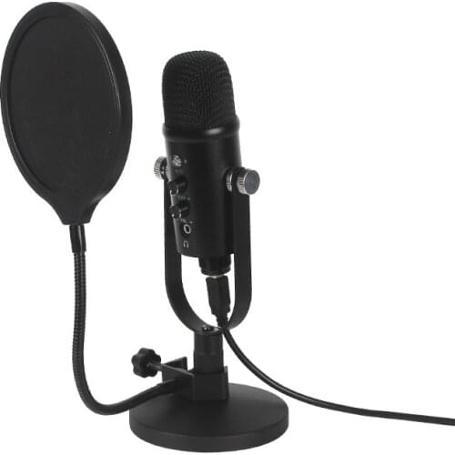 Aluminum Alloy USB Condenser Recording Microphone For Laptop Windows Supercardioid Studio Recording Vocals Voice Over