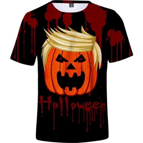 LUCKYFRIDAYF Fashion Hip Hop Funny Pumpkin Printed Summer Men Women Sport T-shirt Tops Short Sleeve Unisex 3D T-shirts Tee Shirt