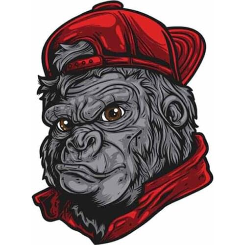SZWL Cartoon Car Stickers Cool Gorilla Decal for Laptop Bumper Motorcycle Truck Decors Vinyl Waterproof Decals,13cm*9cm