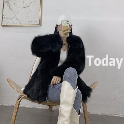 New Real genuine natural raccoon fur coat womens fashion jacket ladies warm winter overcoat outwear custom any size