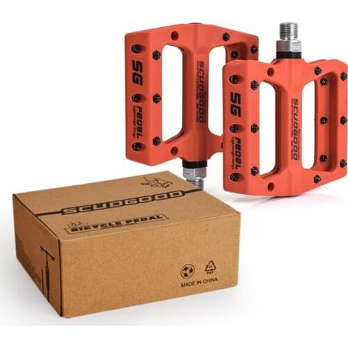 Mountain Bike Pedal Bicycle Nylon Fiber Bearing Pedal Dead Flying Palin Non-slip Big Foot Y Pedal Bike Accessories