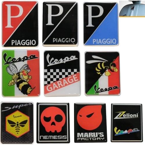 Motorcycle Front Fairing Badge Plate Tablet Square Plastic Sticker Decal Logo For Vespa GTS 250 300 Sprint Primavera 150 LX150