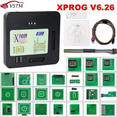 V6.26 XPROG-M V6.12 Full Adapter Auto ECU Chip Tuning Programming Xprog M 5.55 5.84 6.12 6.17 6.26 Metal Box X-PROG