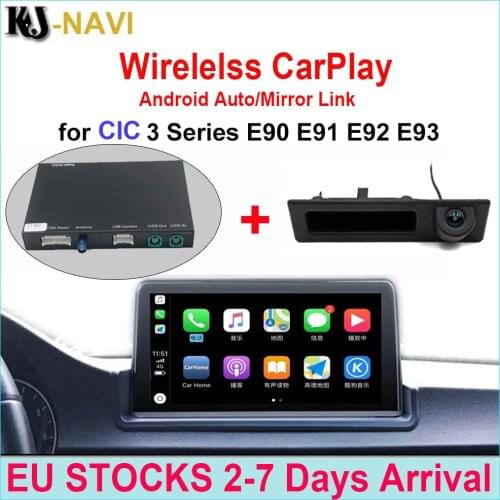With Android Mirror Link AirPlay Car Play Function Wireless CarPlay For BMW CIC 3 Series E90 E91 E92 E93 2009 2010 2011 2012