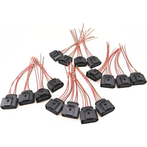 AZQFZ Ignition Coil Harness Plug For TT A4 A6 VW Beetle Bora Golf Passat Seat Leon Toledo Cordoba 1J0 973 724 1J09737241J0973724