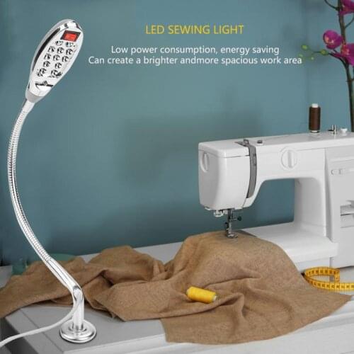 1W Sewing Machine Light LED Lamp For Sewing Machine Adjustable Magnetic Base Table Lamp 110V-240V lampen industrieel